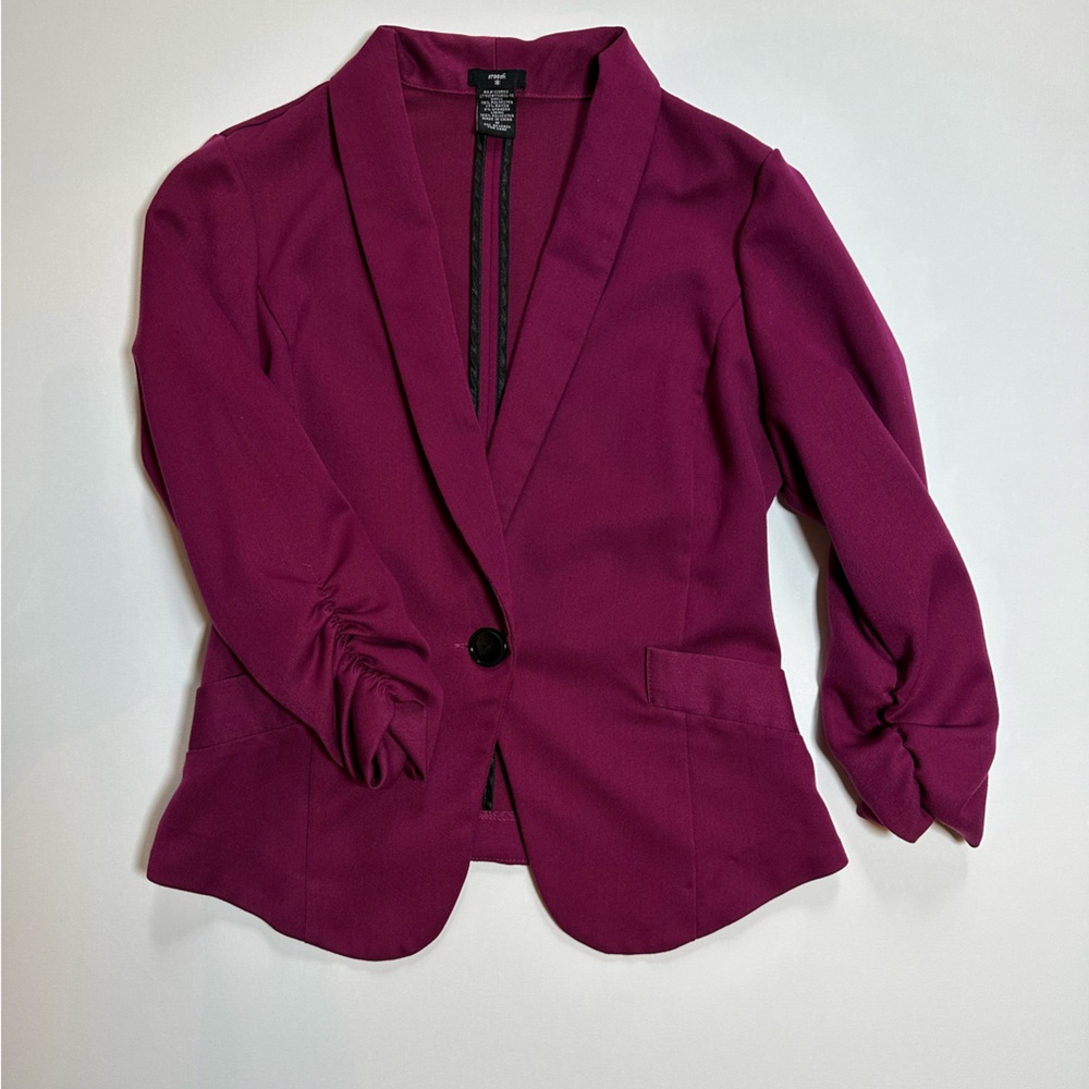 Stoosh Fuchsia Cropped Blazer